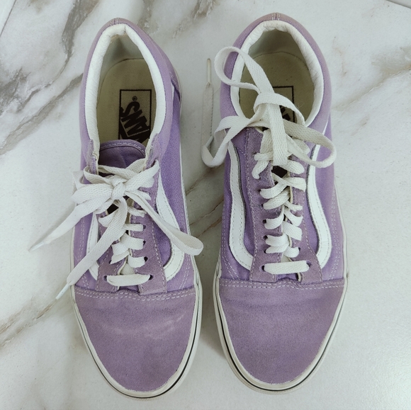 Vans Old Skool Lavender Chalk Violet Low Skate Shoes Sneakers, 7(M) 8.5(W) - Picture 4 of 9